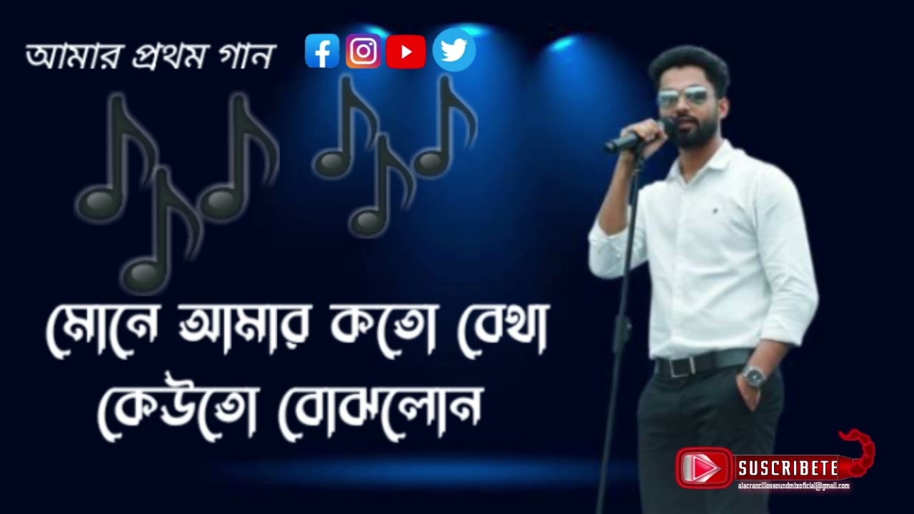 মনে আমার কত ব্যাথা কেউ তো বোঝলো না || Bangla Sad song 