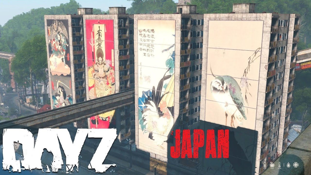 Exploring The Brand NEW DayZ MAP Hashima Islands JAPAN