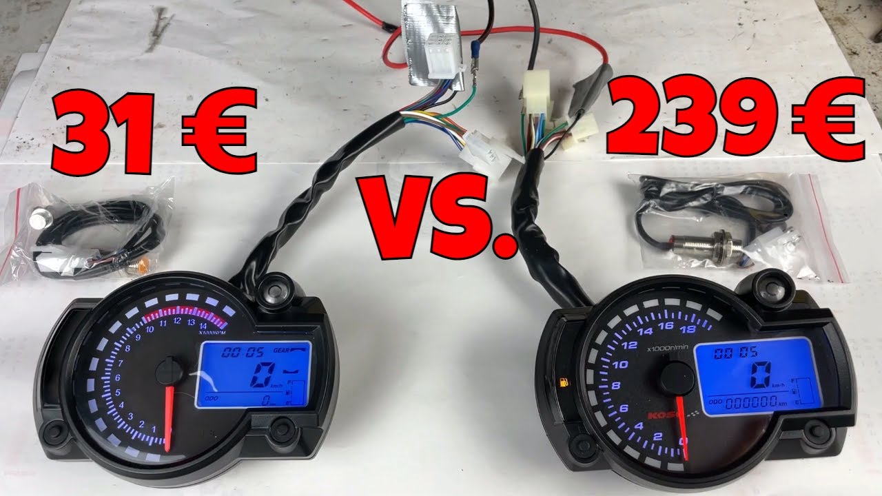 Teuer VS. Billig Koso Tacho + Drehzahlmesser / Wir vergleichen für euch