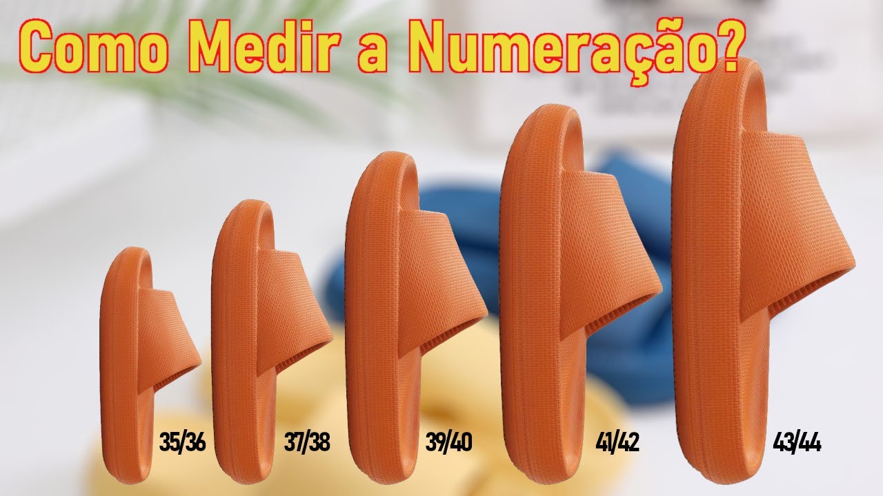 Como Medir Numeração do Chinelo Nuvem? Lojinha da Neia