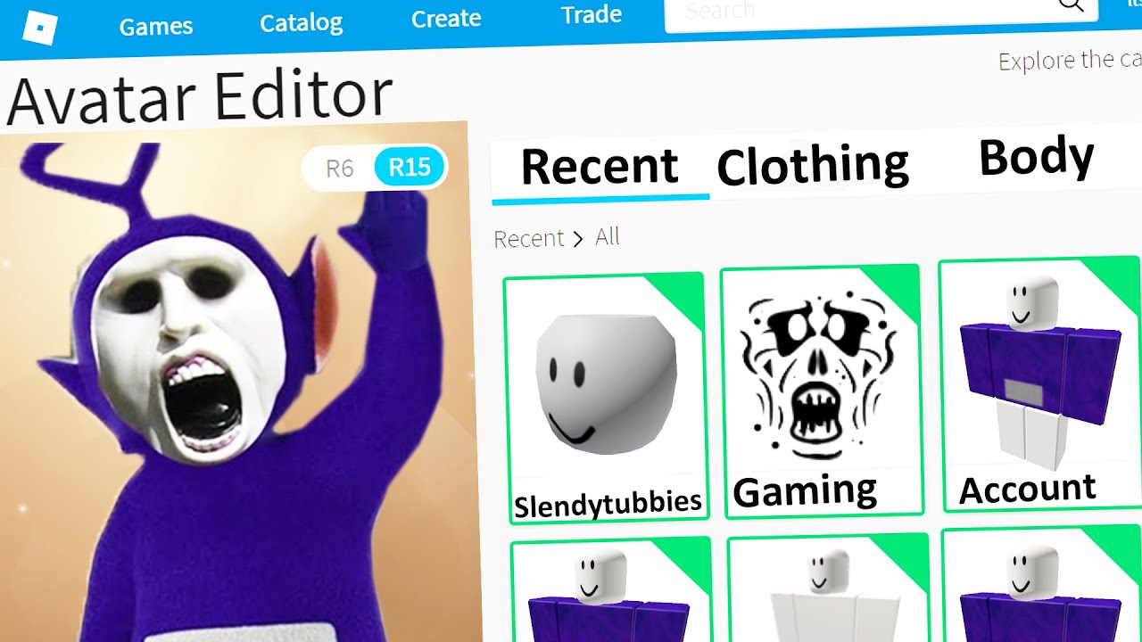 СОЗДАНИЕ АККАУНТА SLENDYTUBBIES В ROBLOX
