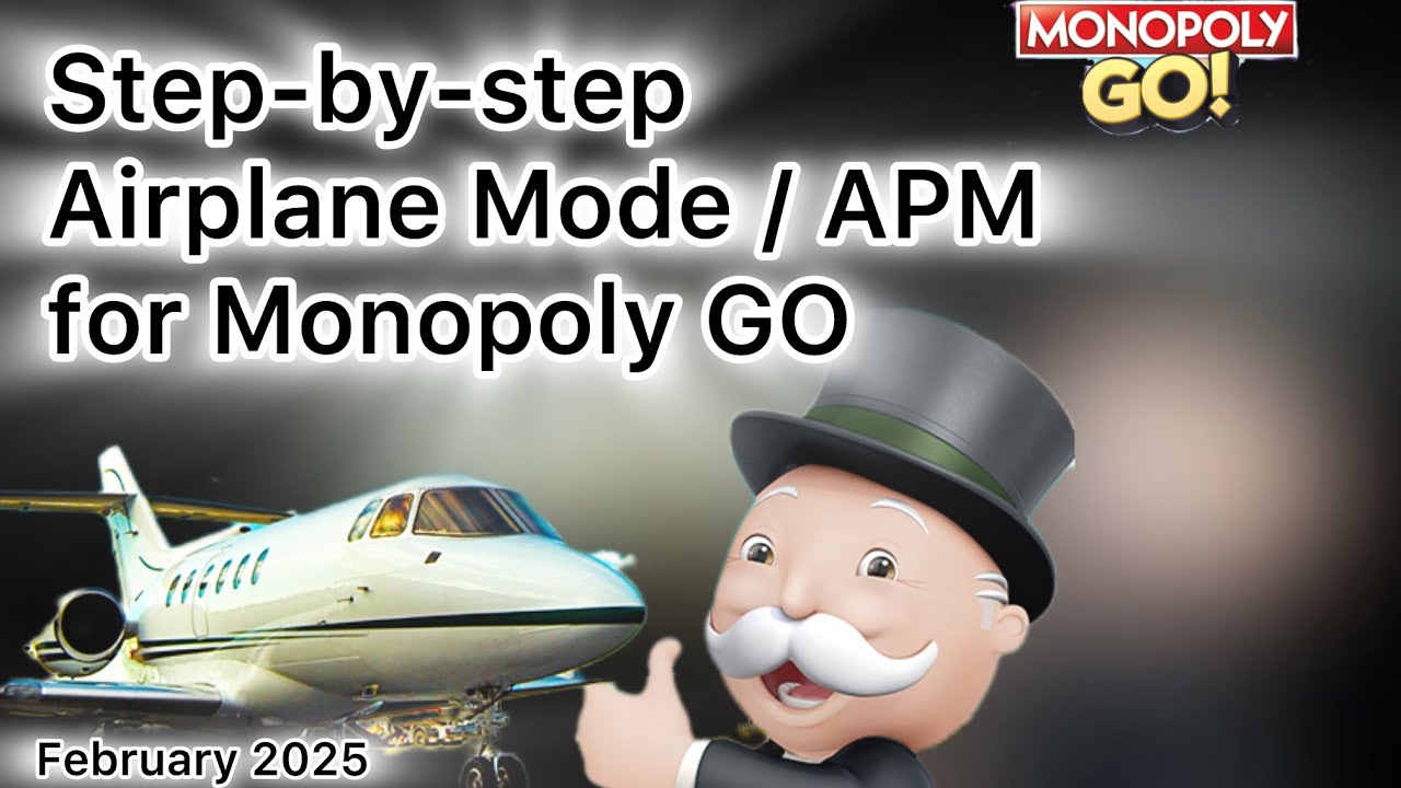 Хак Airplane Mode/APM для Monopoly GO. Обновлено в феврале 2025 г. #monopolygo #airplanemode #apm...