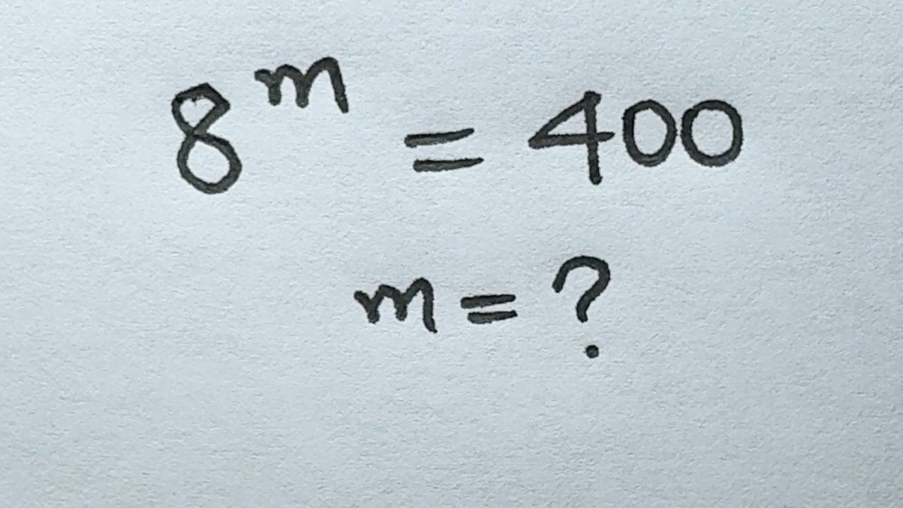 Найдите значение m в этом интересном показательном уравнении | Математическая олимпиада