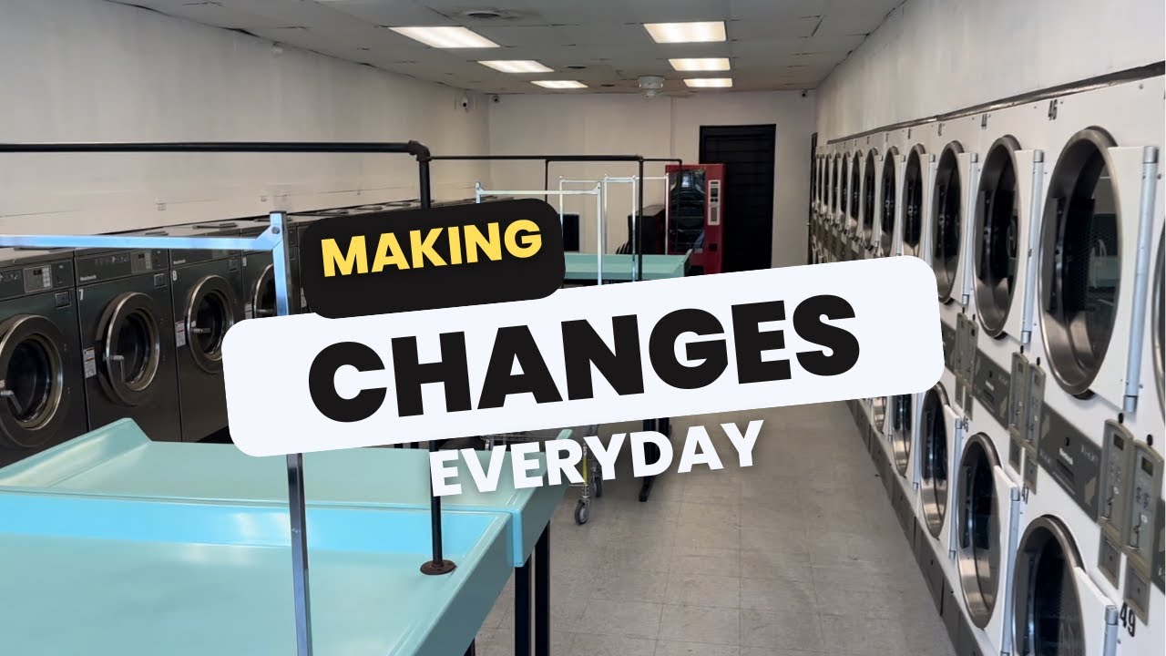Laundromat Makeover-- This is the beginning of transforming one of my newest laundromats