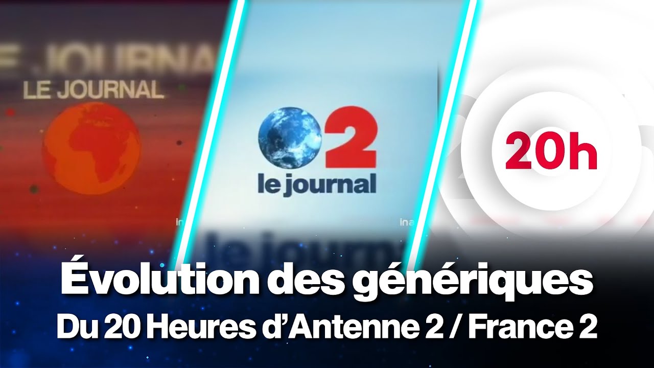 Évolution des génériques du Journal de 20 Heures d'Antenne 2 / France 2