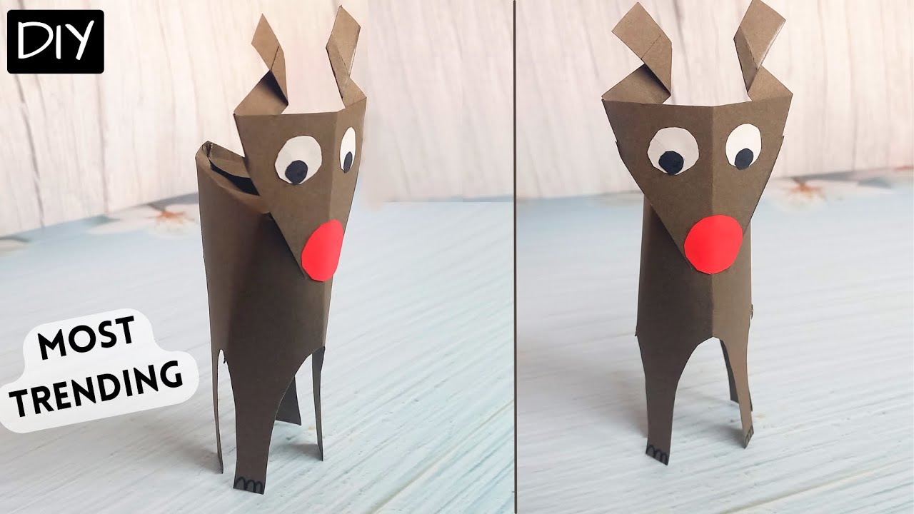 How to Make Paper Goat | Easy Paper Reindeer | DIY Paper Cow | Paper Buffalo #shorts #ytshorts