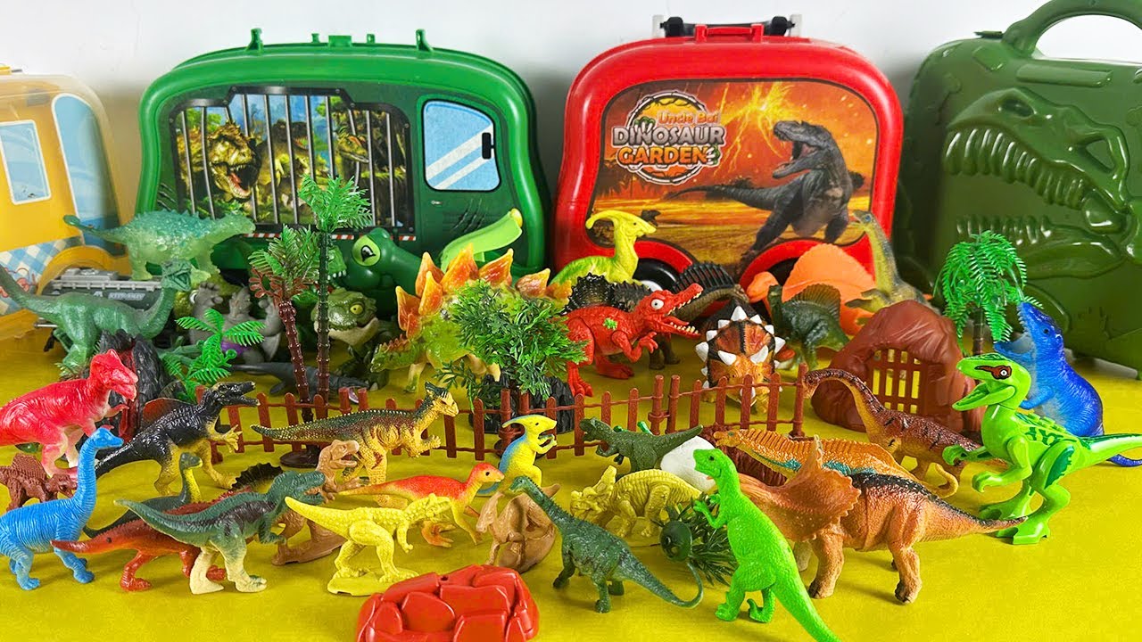 ASMR Satisfying Unboxing Jurassic World Rebirth T-rex Spinosaurus Triceratops Stegosaurus Baryonyx