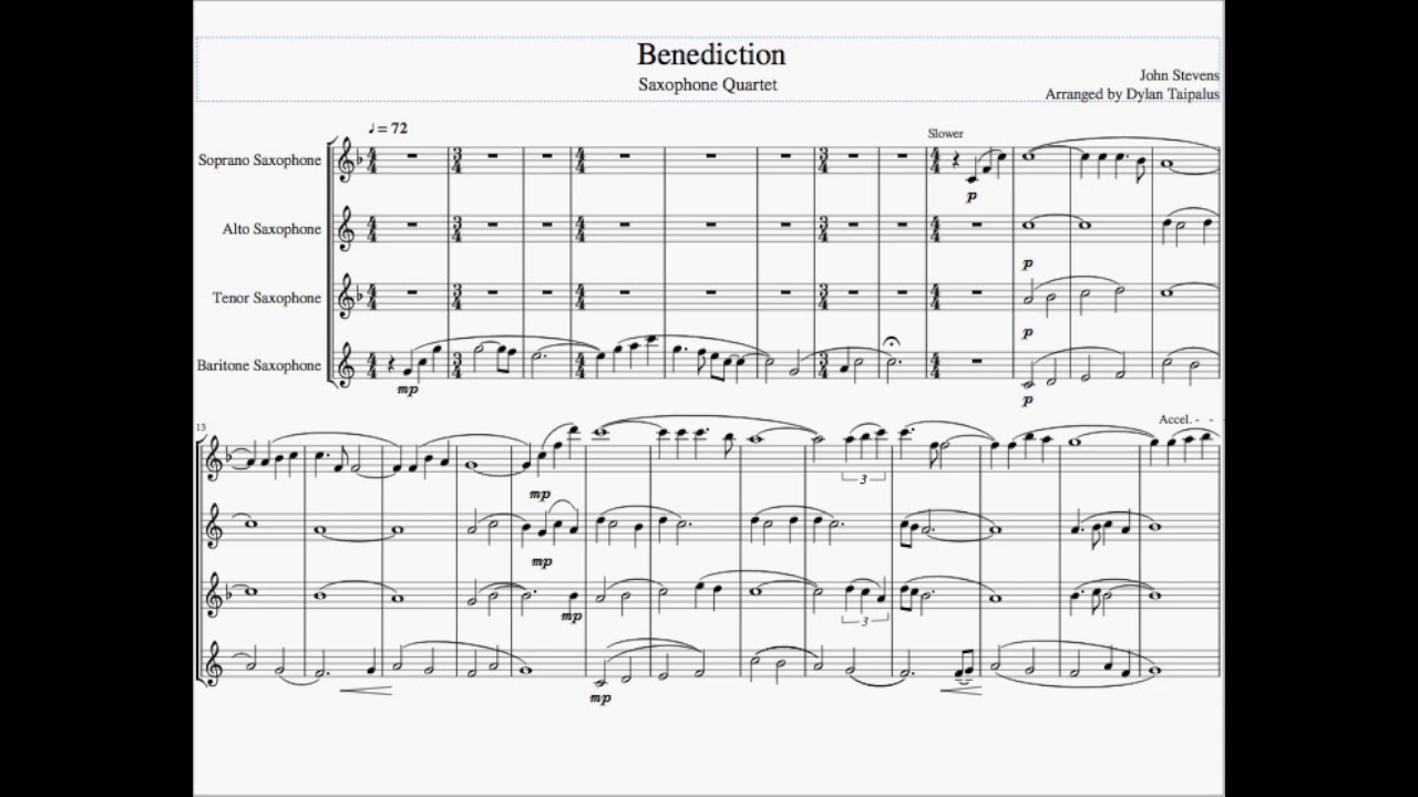 John Stevens - Benediction for Saxophone Quartet