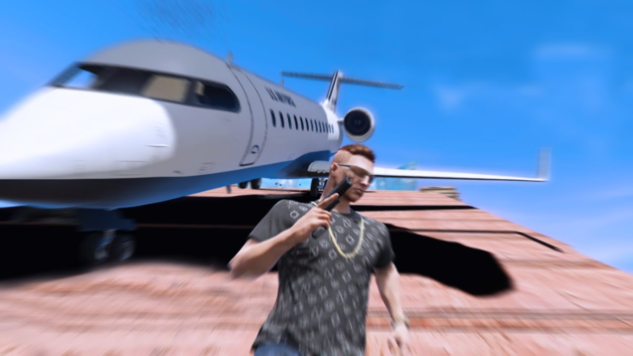 BJEŽIM OD AVIONA ! GrandTheftAuto V- Deathrun