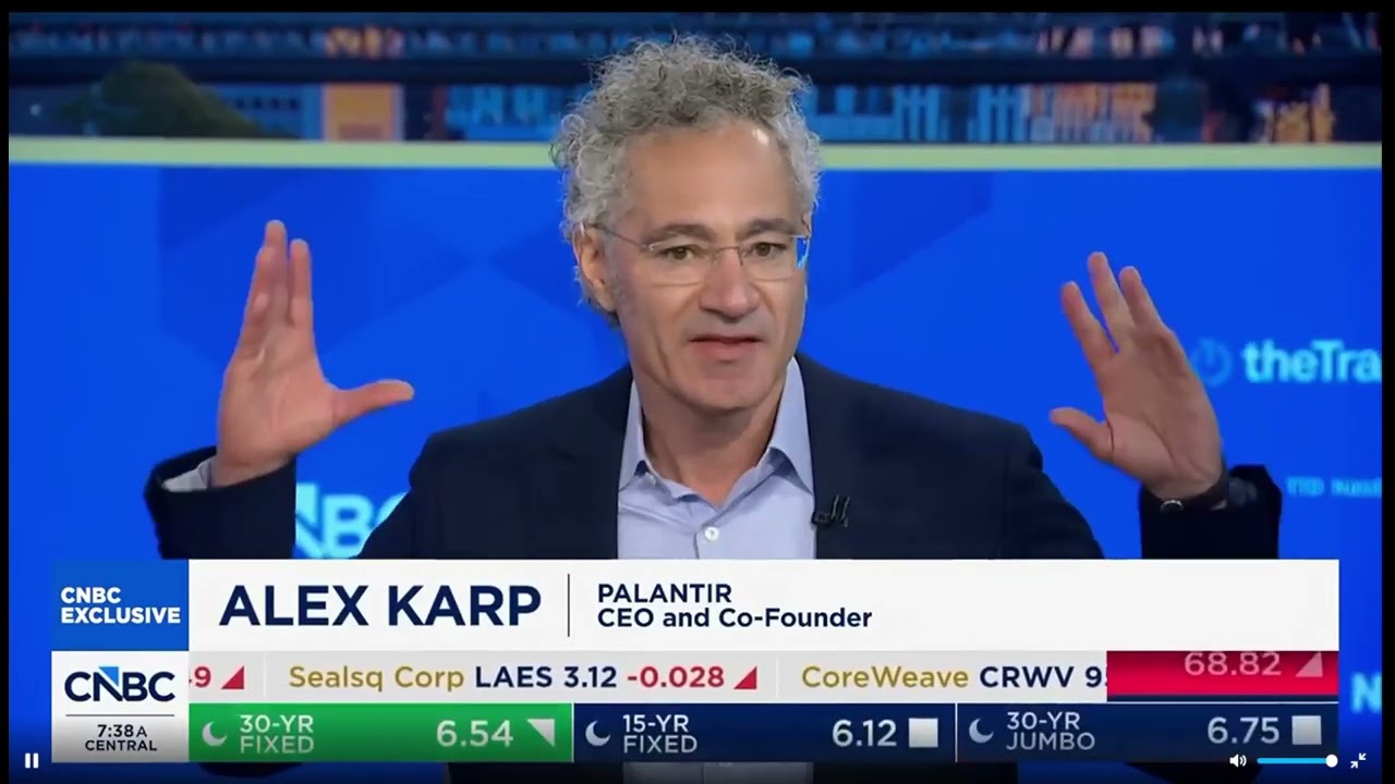 Palantir CEO on frontier AI models