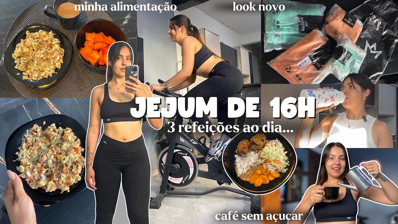Jejum com 3 refeições no dia para EMAGRECER! Look novo, dicas café sem açúcar, Psyllium TIRA A FOME!