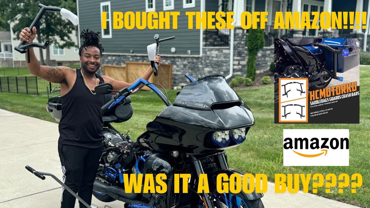 Защитные накладки на задние кофры Harley Davidson с Amazon. Стоили ли они своих денег???