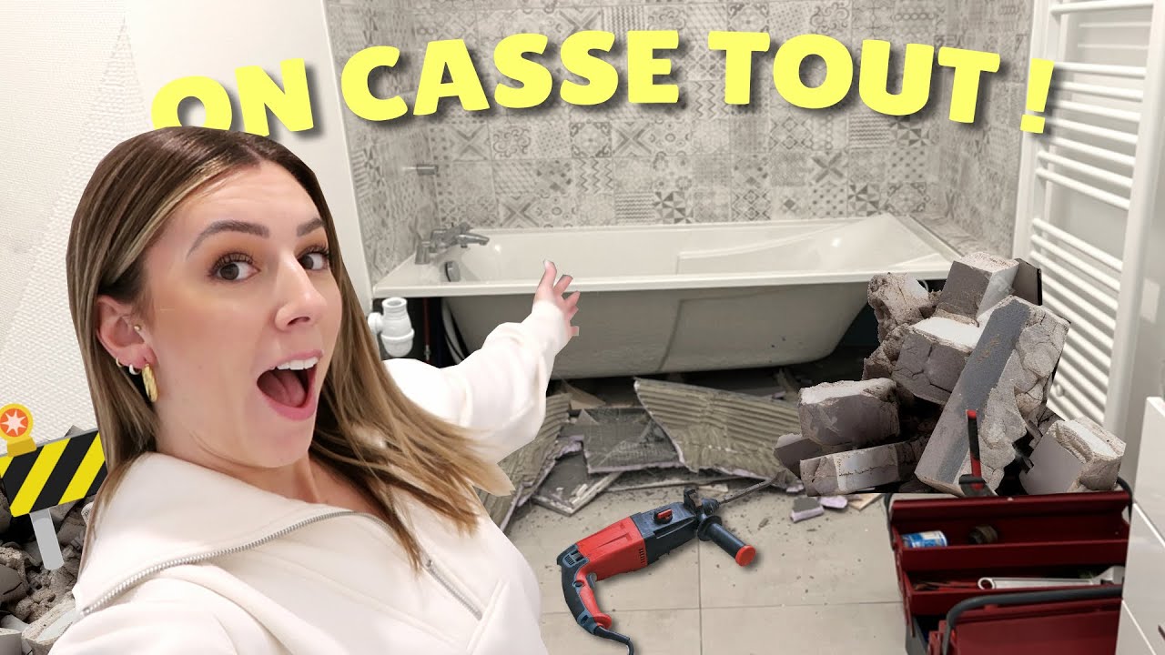 LAURA DÉMÉNAGE 5 🏠 DÉBUT DES TRAVAUX DANS LA SALLE DE BAIN 🚧