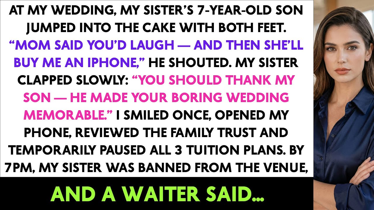 At My Wedding, My Sister’s 7-Year-Old Son Jumped Into The Cake With Both Feet. “Mom Said You’d Laugh