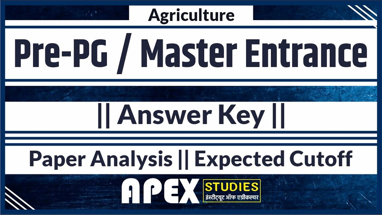 Pre-PG-2023 ||  Answer Key || एकदम सटीक उतर कुंजी || Paper Analysis || Expected Cutoff || Apex