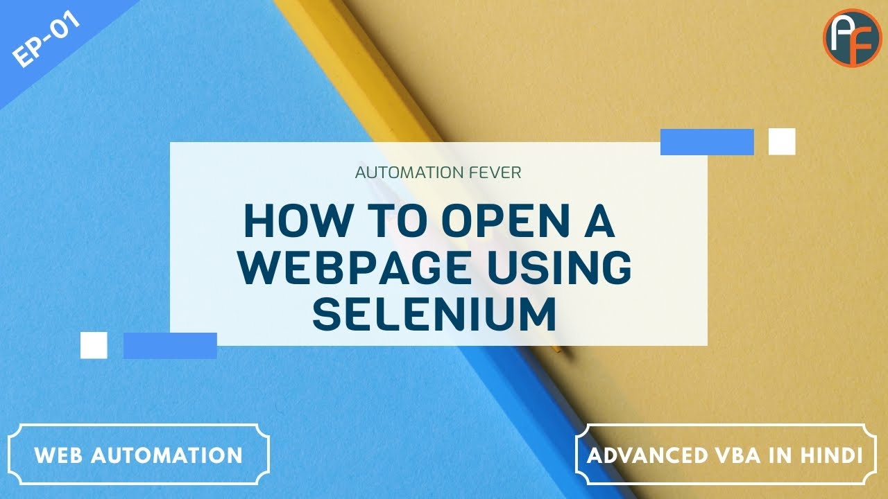 Selenium Installation | Advanced VBA in Hindi