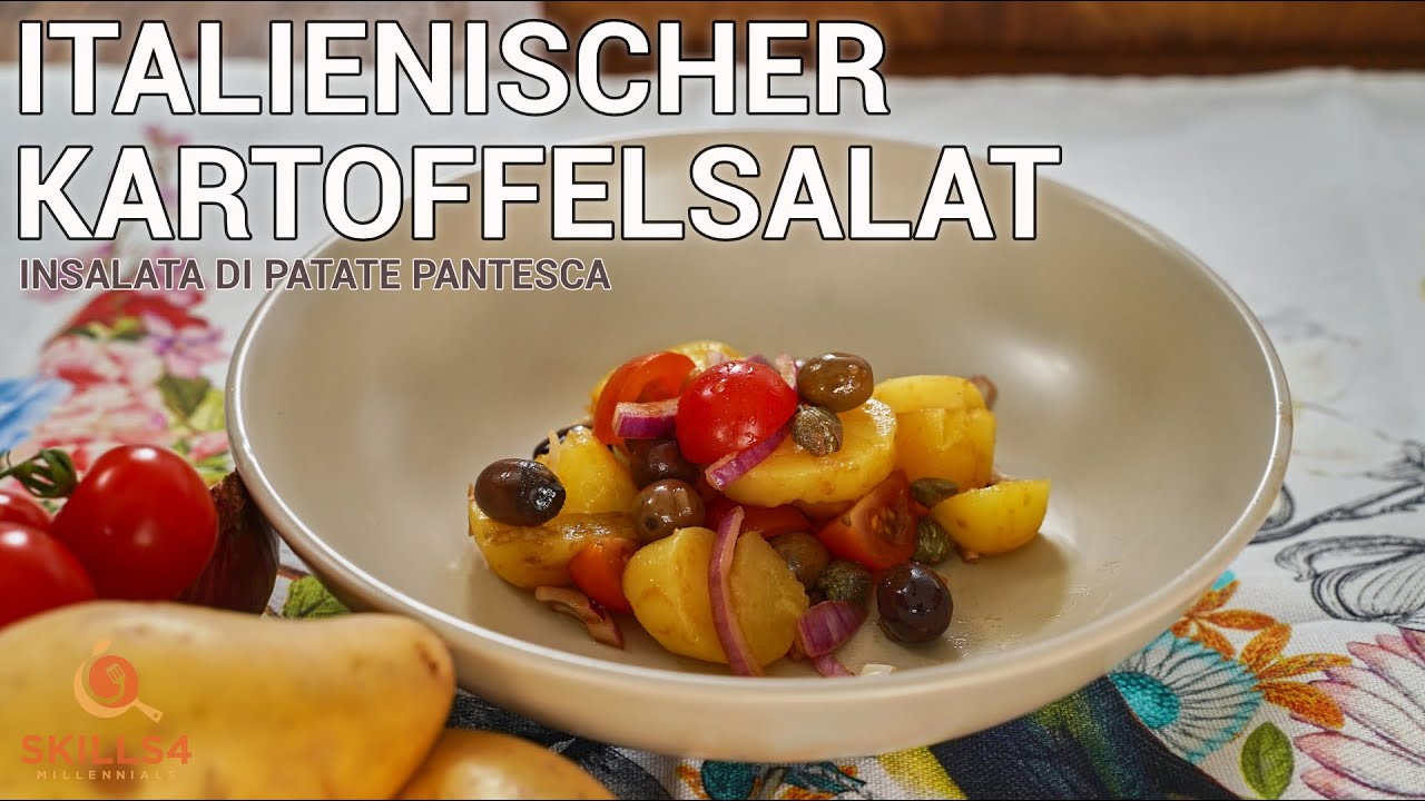 Veganer Italienischer Kartoffelsalat   Insalata di Patate Pantesca