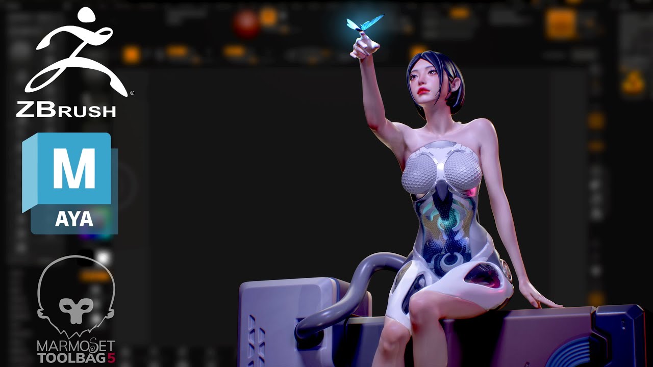 Zbrush-Maya-Marmoset | Making a beautiful Android