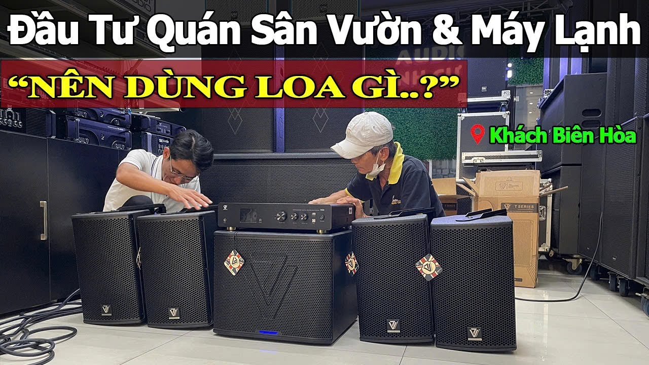 Test Thực Tế Dàn Âm Thanh V7 Bass 20 + Sub 30 | Nghe Nhạc Cà Phê Quá Phê - loa V7 T8 - Sub V7 12SUB