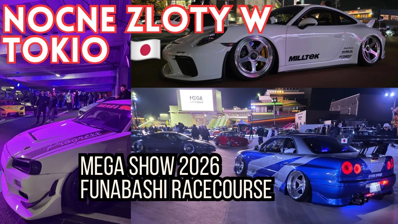 #308 Coobcio & Basia - Nocne zloty w Tokio : Mega Show 2026 Funabashi Racecourse + pierwsze sushi 