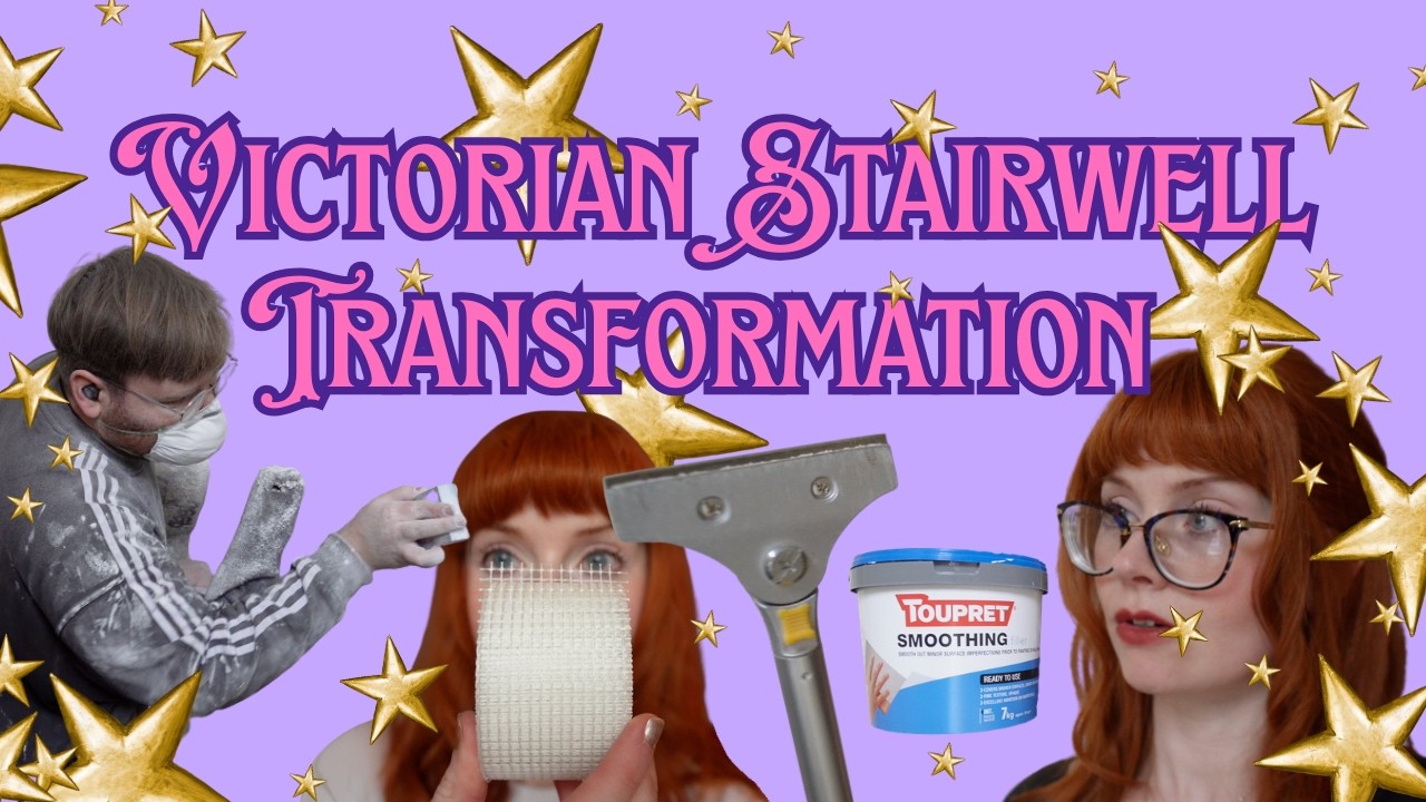 DIY Victorian Stairwell Makeover
