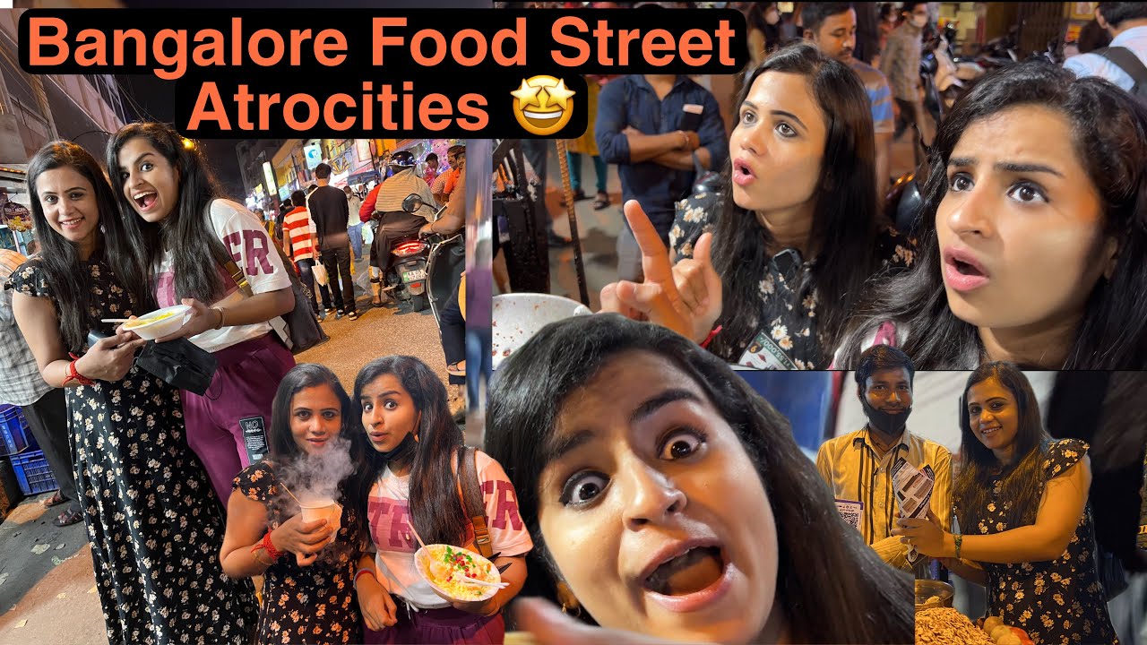 Manimegalai & @SivaangiVlogs Food Street Atrocities at Bangalore 🤩 Hussain Manimegalai