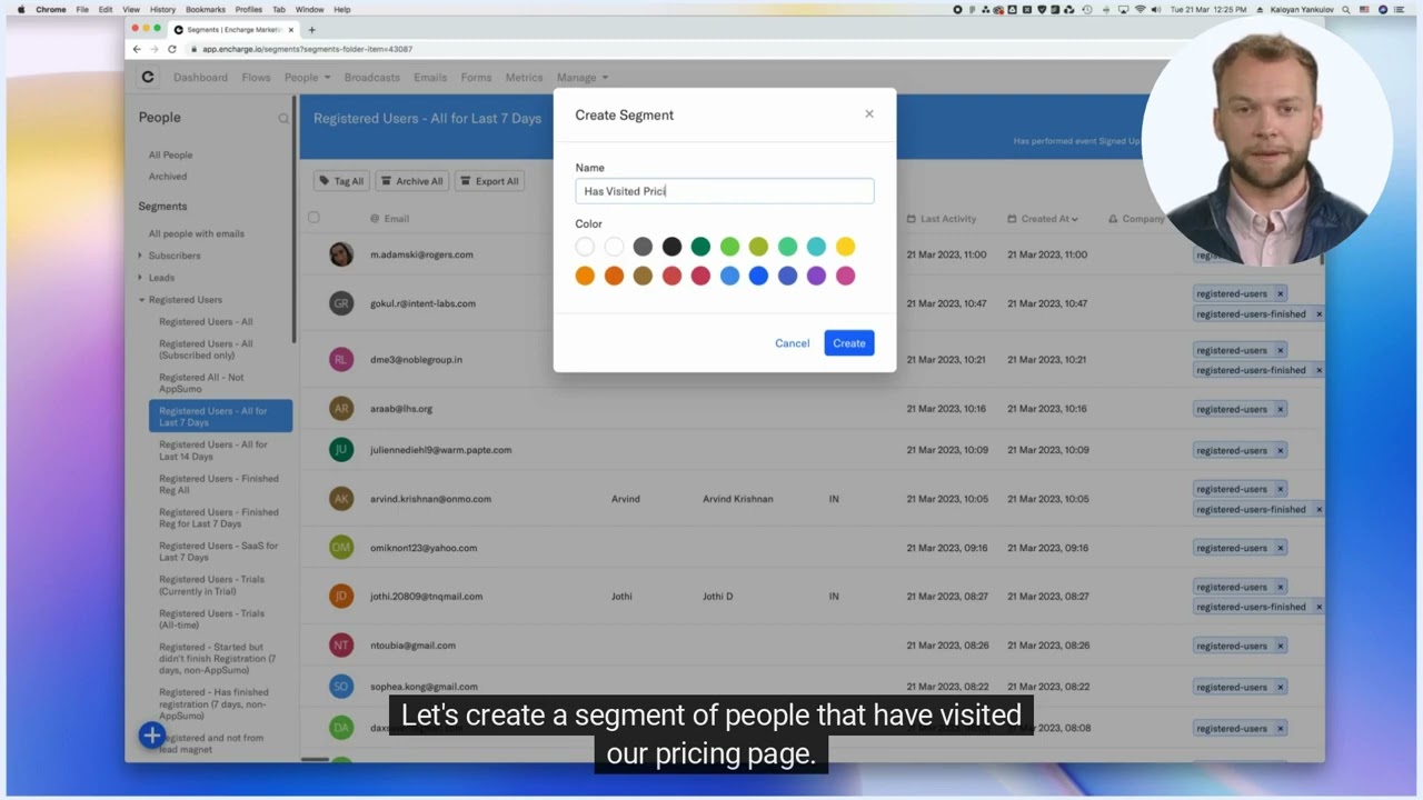 Encharge Segments Tutorial