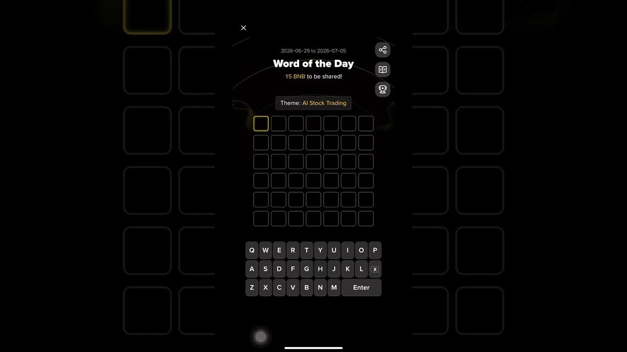 Binance Word of the Day Answer Today 29 June to 5 July 2026 | 5,6,7,8 Letters | AI Stock Trading 