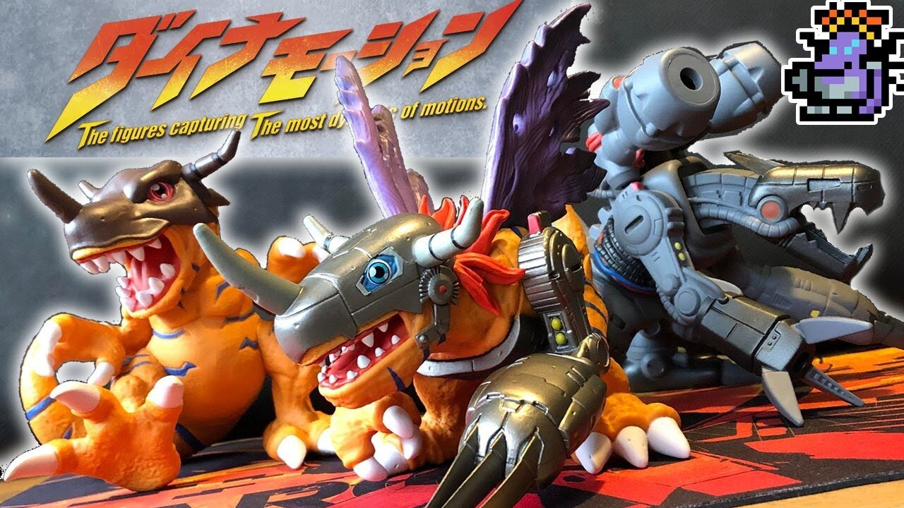 Dynamotion Digimon Figures! Greymon, MetalGreymon & Machinedramon! #Digimon #Dynamotion