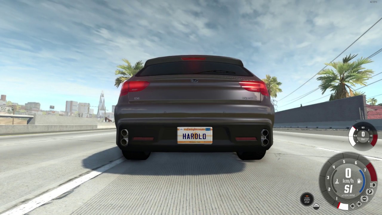 10 launch control в BeamNG