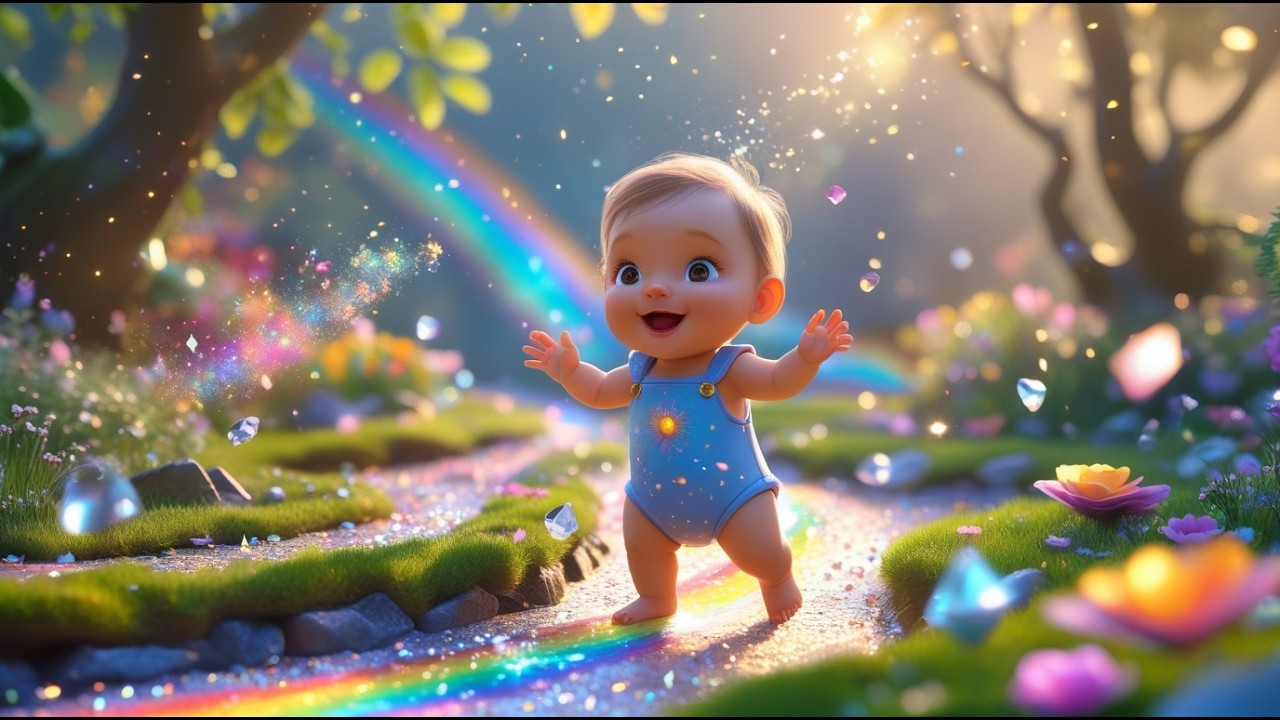 Baby in the Crystal Fairy Garden 🧚‍♀️✨ | Learn Colors & Nature for Kids | Fun Preschool Learning