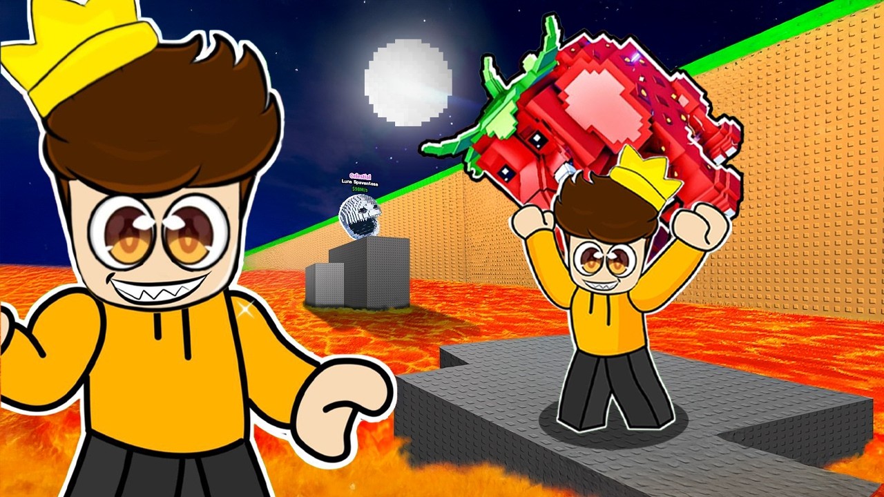 I PLAYED NEW MOON UPDATE IN ROBLOX SURVIVE LAVA FOR BRAINROTS!!