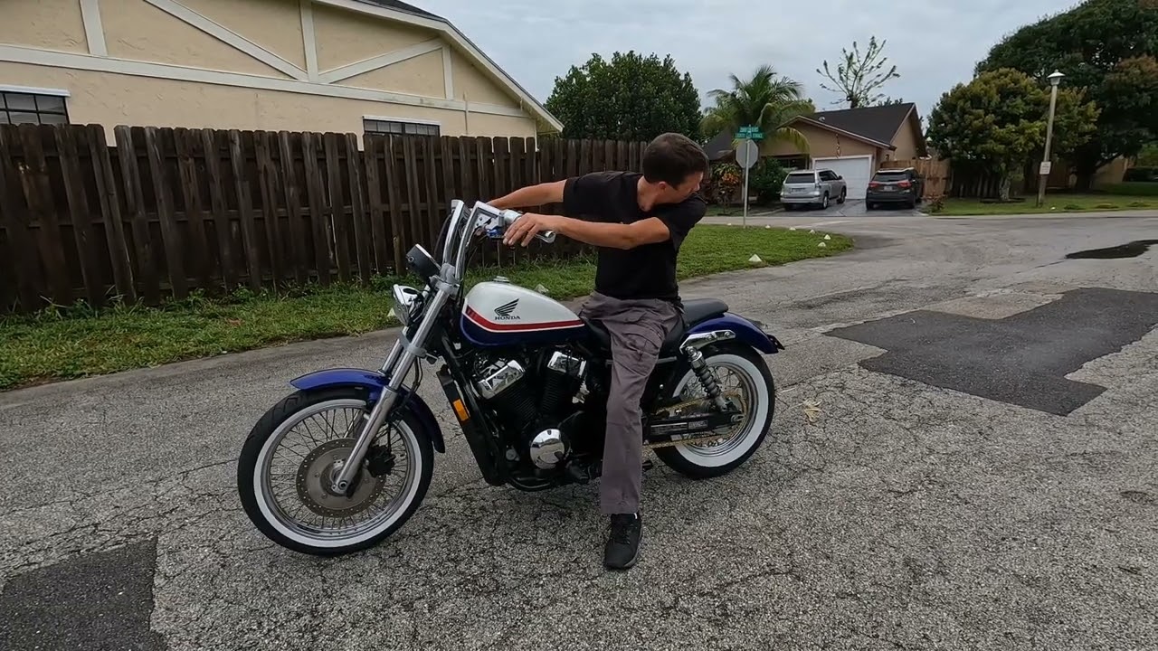 Honda Shadow VT750 first ride after restoration