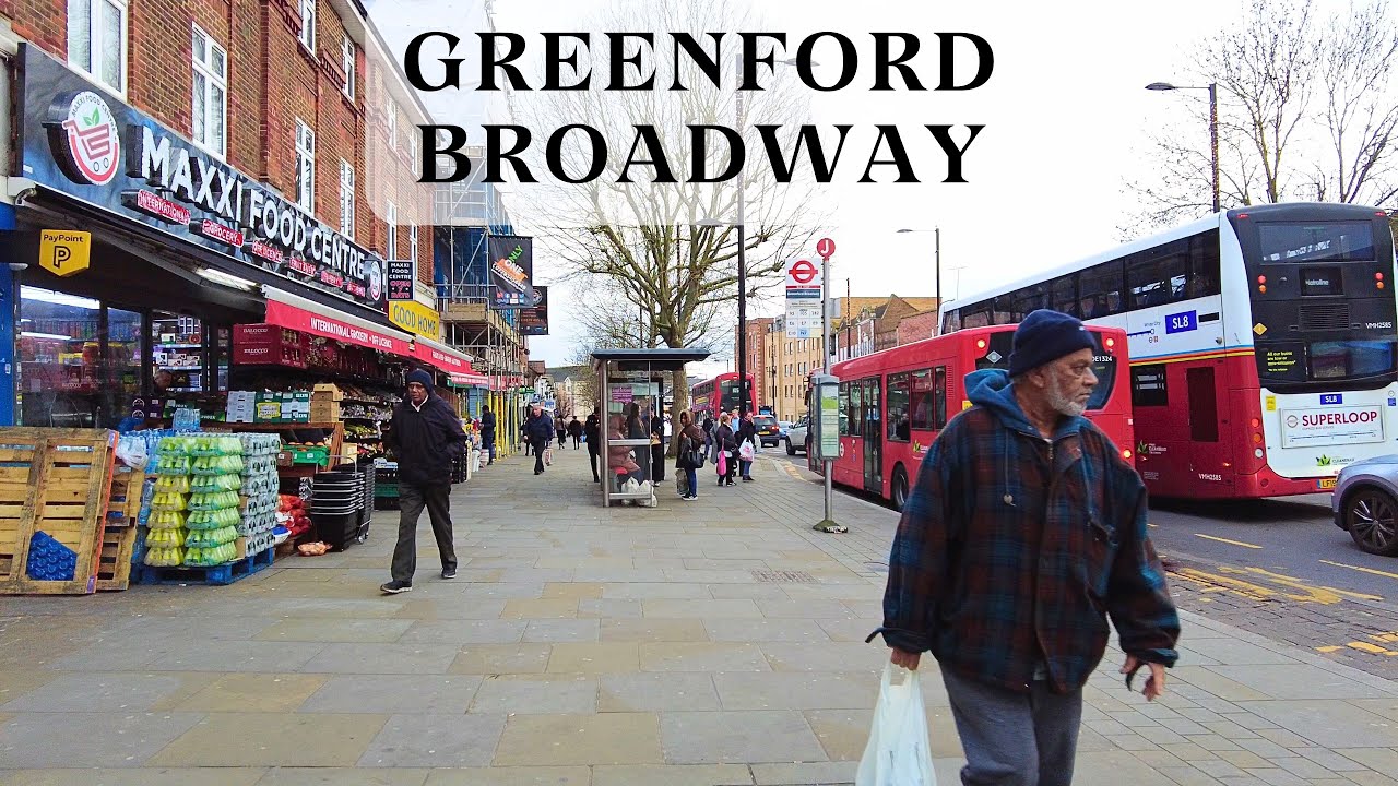 Greenford Broadway (Ealing UB6) West London Walking Tour | 4K HDR