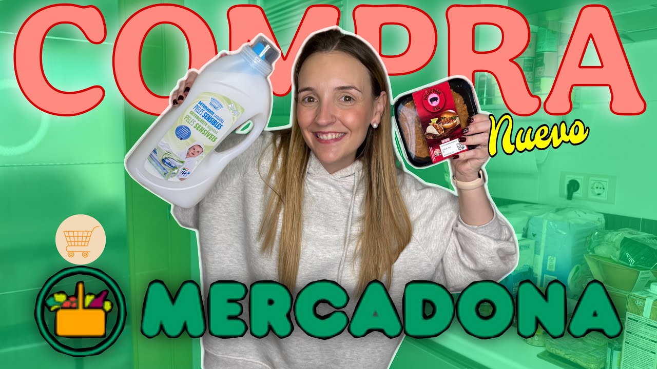 COMPRA EN MERCADONA CON NOVEDADES!! VOY A PROBAR ESTE DETERGENTE A VER SI NOS CONVENCE
