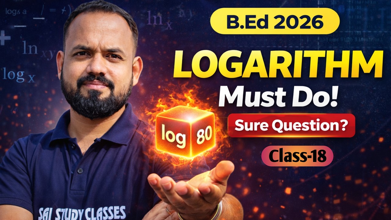 Logarithm Sure Question for Odisha B.Ed 2026 🔥 | Must Do Topic