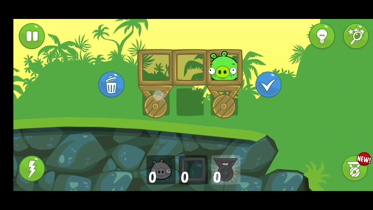 Pasando niveles en bad piggies parte#1