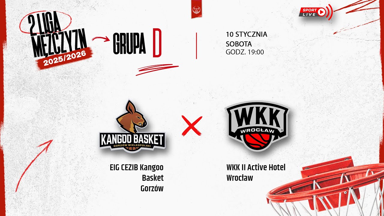 EIG CEZIB Kangoo Basket Gorz&oacute;w - WKK II Active Hotel Wrocław (2 LM)