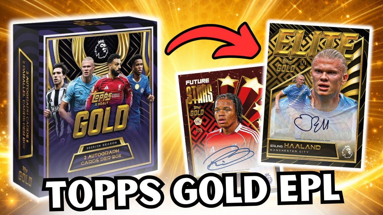 Открываем Topps Gold Premier League 2026! ДВА АВТОГРАФ-НАБОРА!
