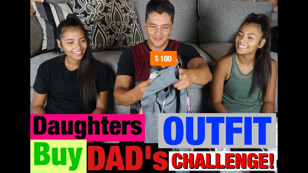 //WE BOUGHT OUR DAD OUTFITS CHALLENGE// **HE ACTUALLY WORE ONE**
