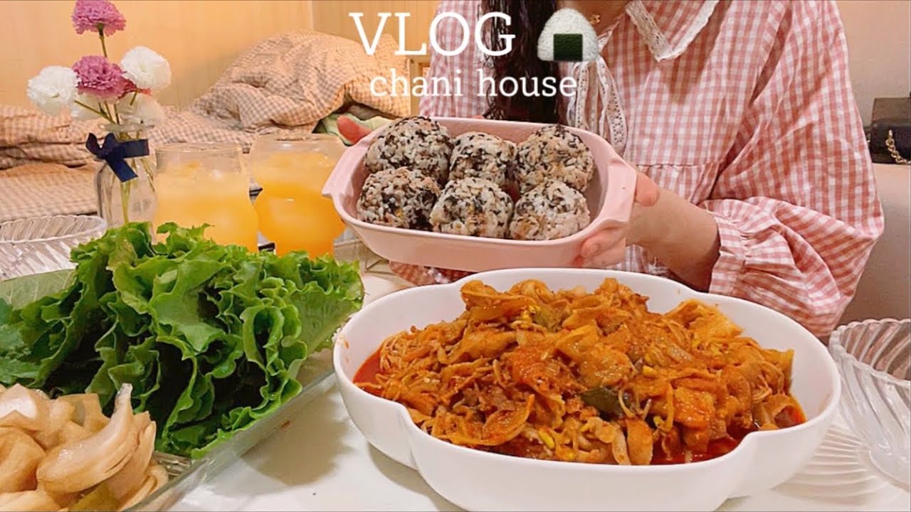 V-log 🔥ный бобовый бульон, большой тунец и куклы 🍽Очень гибкая повседневная жизнь с красивой посудой