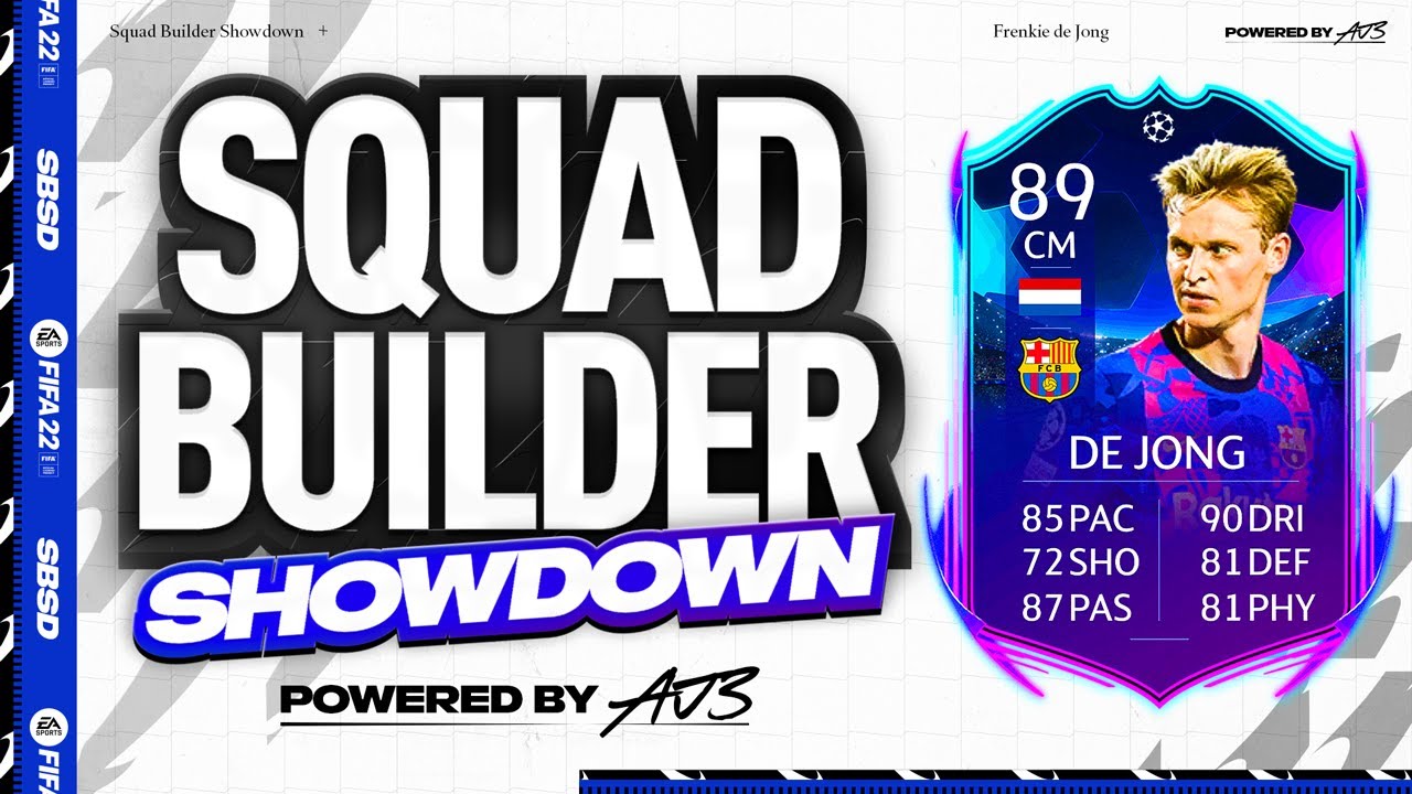 Fifa 22 Squad Builder Showdown!!! CHAMPIONS LEAGUE FRENKIE DE JONG!!!