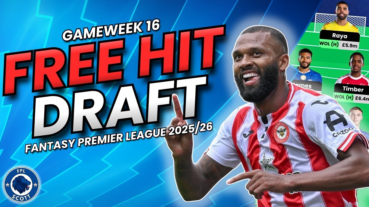 FPL GW16 FREE HIT DRAFT!🚨Your Free Hit Blueprint | Fantasy Premier League Tips 2025/26