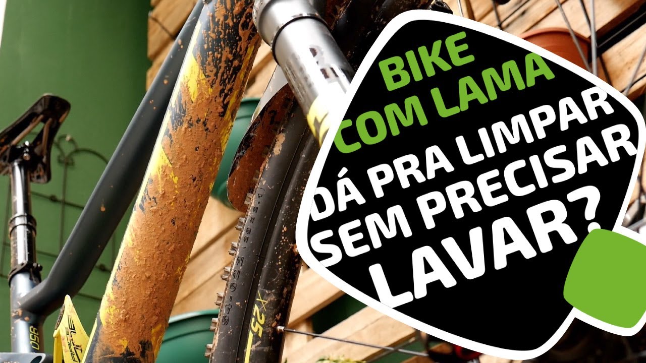 Dá pra limpar sem lavar uma bike suja de lama? Pedaleria