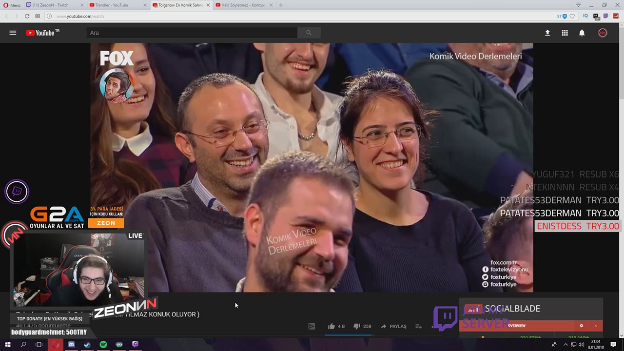 ZeoNNN TOLGSHOW İZLERKEN GÜLMEKTEN ÇILDIRIYOR.