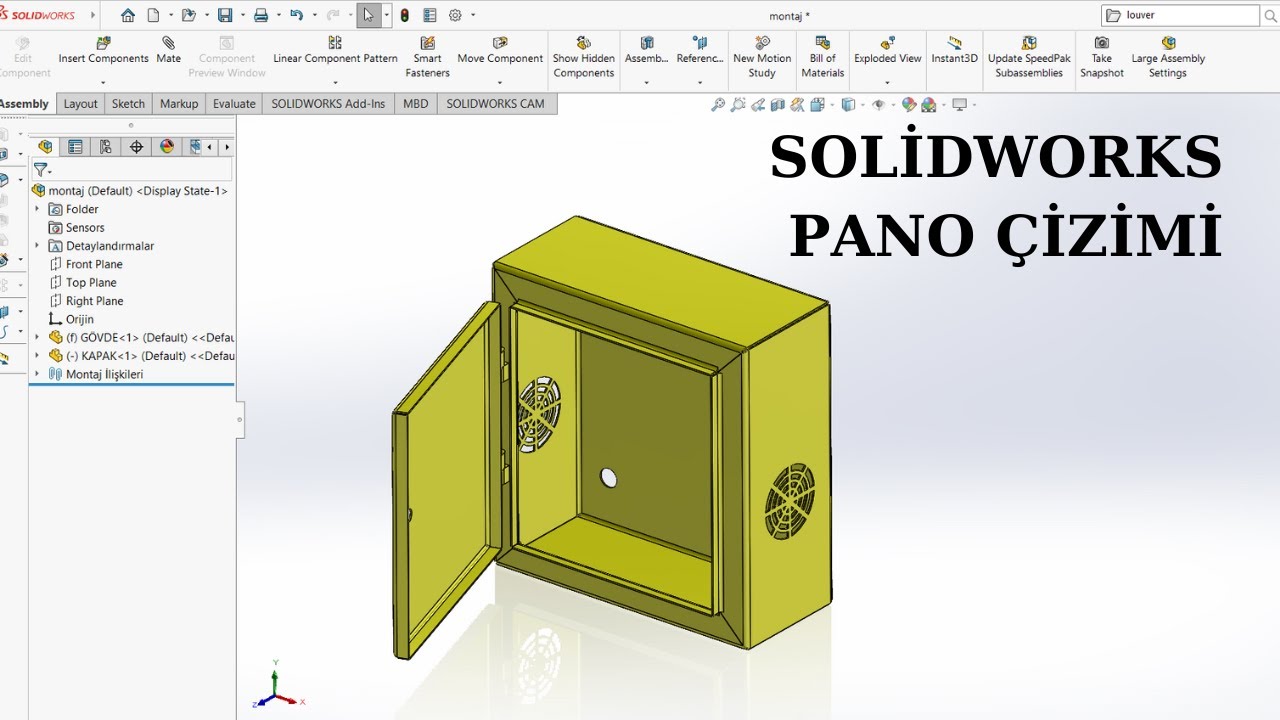 SolidWorks Elektrik Panosu Tasarımı