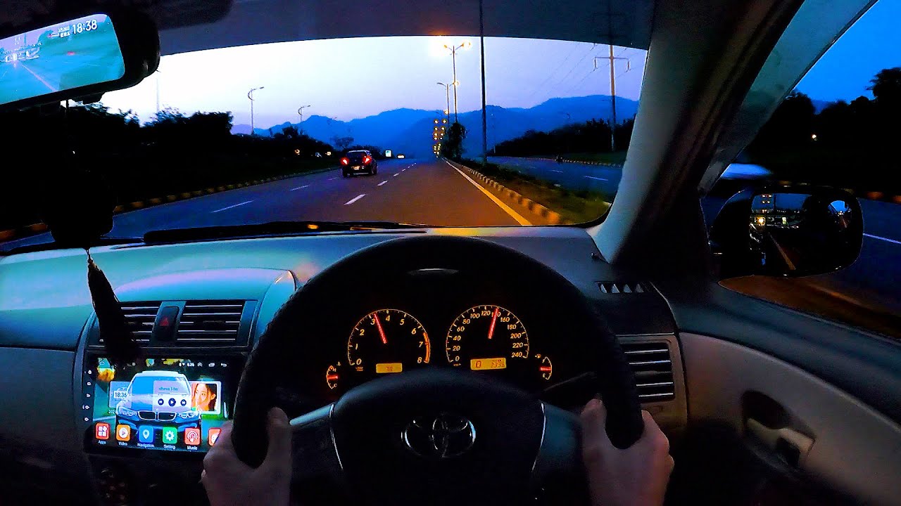 Toyota Corolla GLI 1.6 Auto - Evening POV Drive in Islamabad