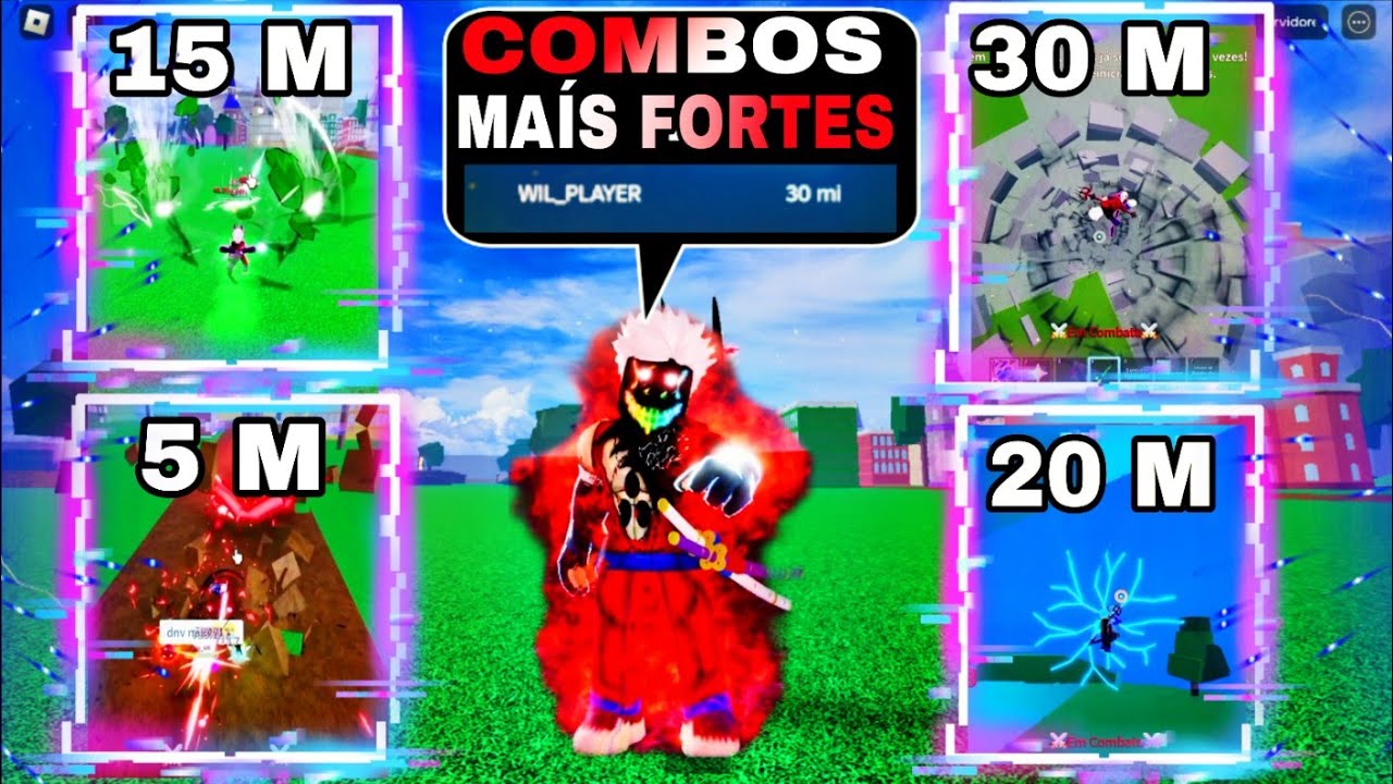 OS MELHORES COMBOS QUE USEI PARA PEGAR 30 MILHOES DE BOUNTY NO BLOX FRUITS