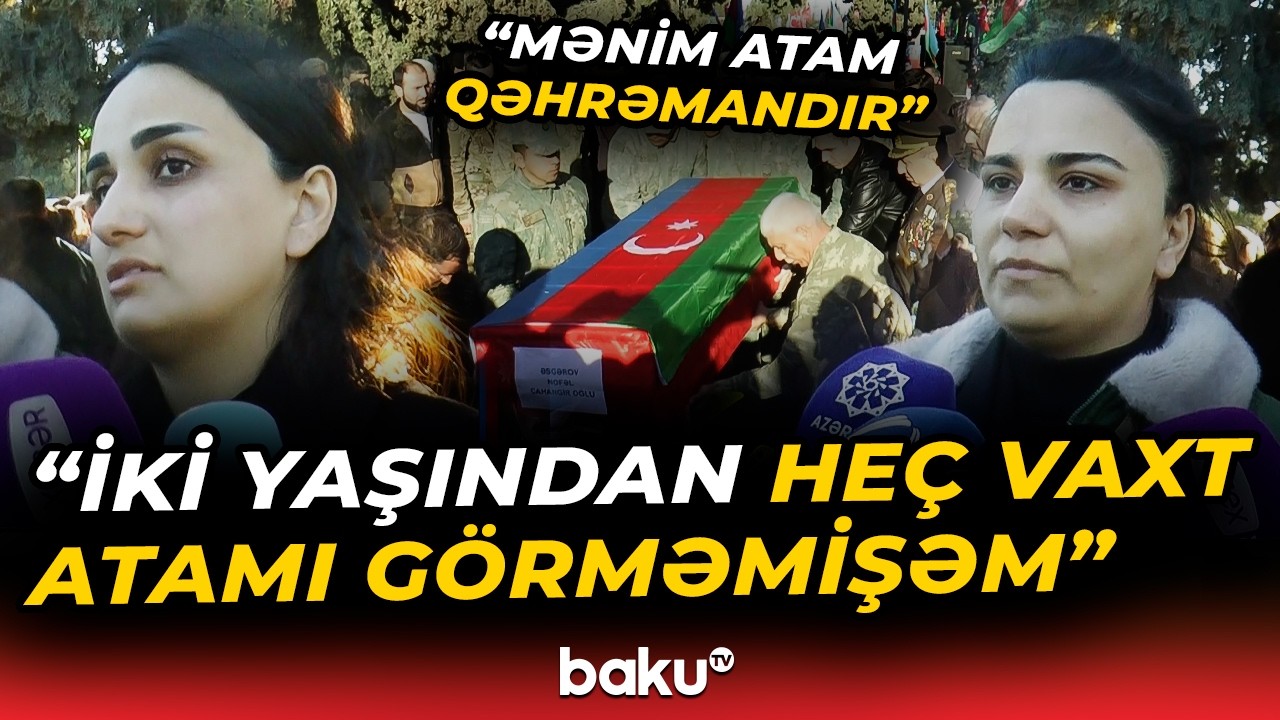 İtkin şəhidlərimizin nəşinin qalıqları torpağa tapşırıldı - Baku TV