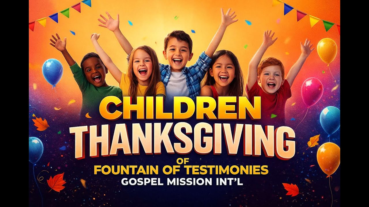 CHILDREN THANKSGIVING || PRAISE || WORSHIP || PRAYER || TESTIMONY || WORD ||  NOV 29TH. 2025